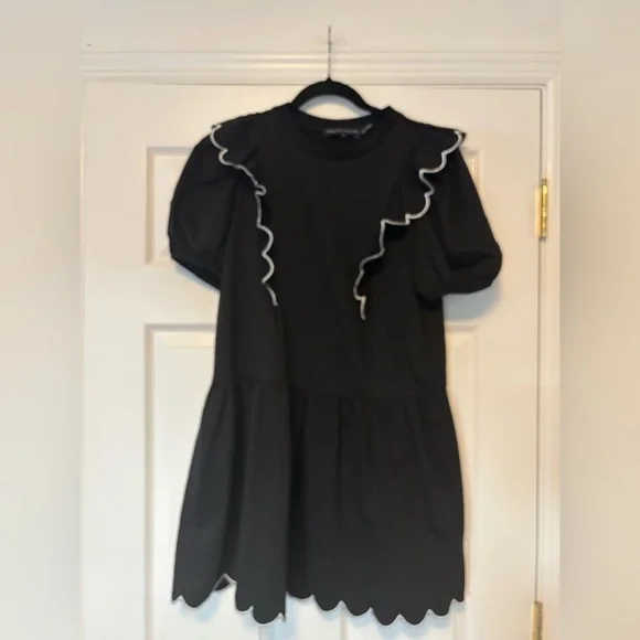 English Factory Scallop Edge Mini Dress Small - Picture 6 of 10